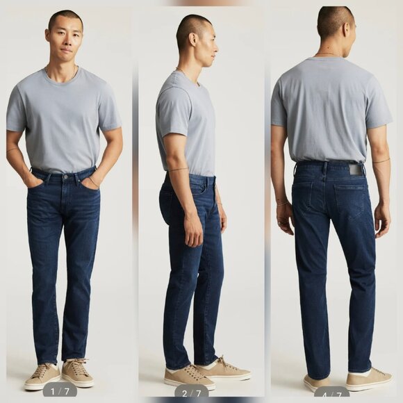 Mavi Athletic Denim Jake Slim Leg Dark Athletic 36" - Picture 1 of 15